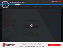 Tablet Screenshot of mastersport.cz